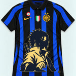 Inter Milan Striped Sasuke Last Uchiha Jersey — Front