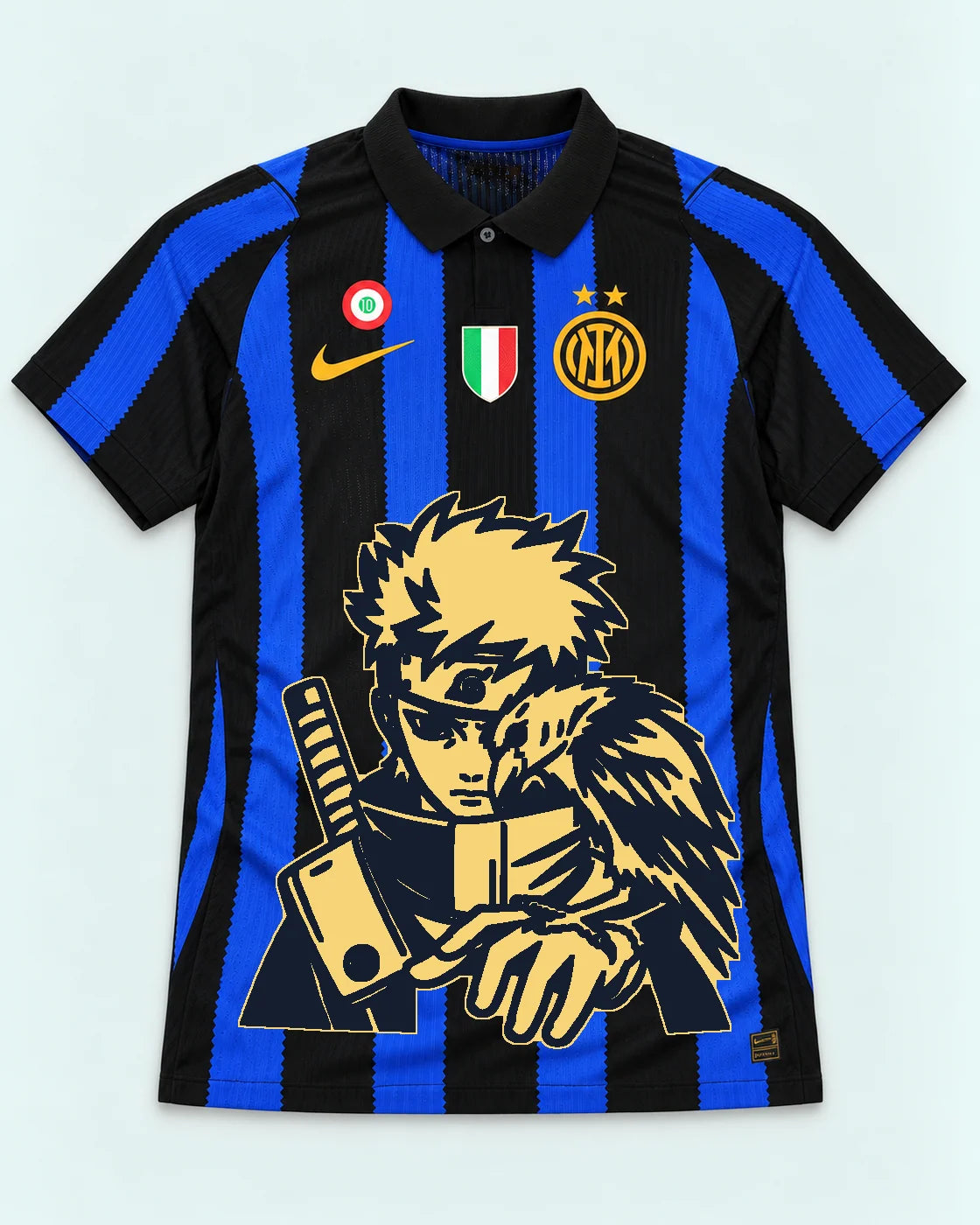Inter Milan Striped Shisui Raven Oath Jersey — Front