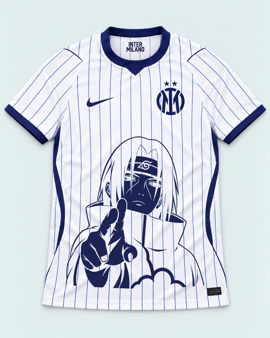 Inter Milan White Itachi Silent Promise Jersey — Front