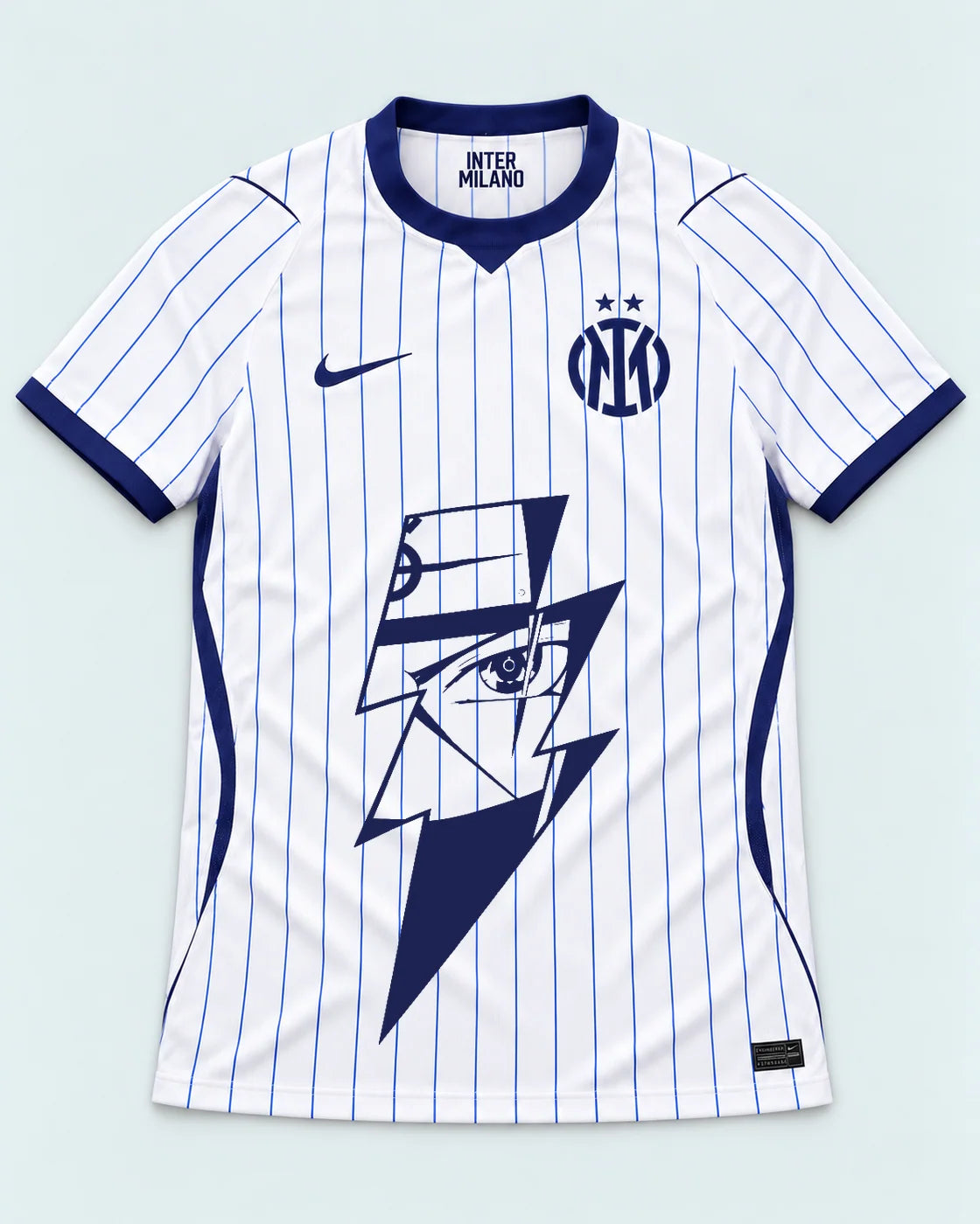 Inter Milan White Kakashi Lightning Eye Jersey — Front
