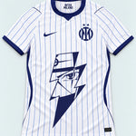 Inter Milan White Kakashi Lightning Eye Jersey — Front