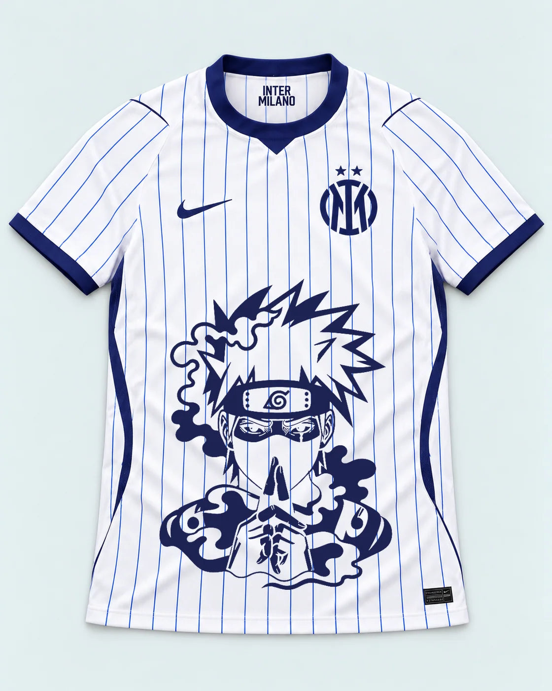Inter Milan White Kakashi Silent Jutsu Jersey — Front