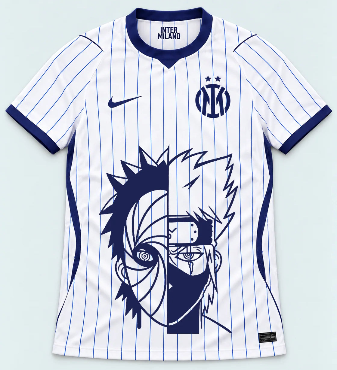 Inter Milan White Obito Kakashi Shared Destiny Jersey — Front
