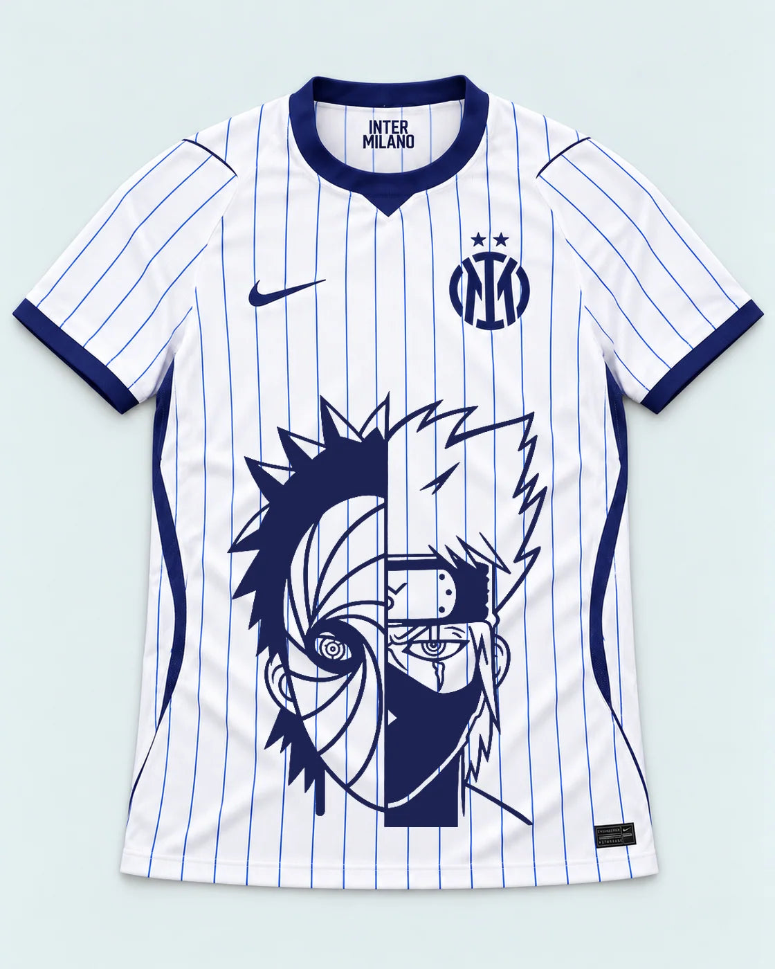 Inter Milan White Obito Kakashi Shared Destiny Jersey — Front
