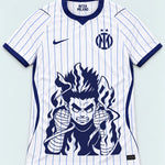 Inter Milan White Rock Lee Inner Flame Jersey — Front