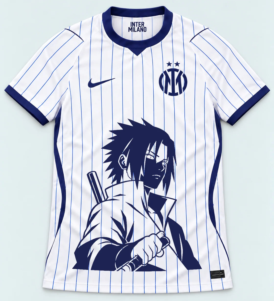 Inter Milan White Sasuke Last Uchiha Jersey — Front