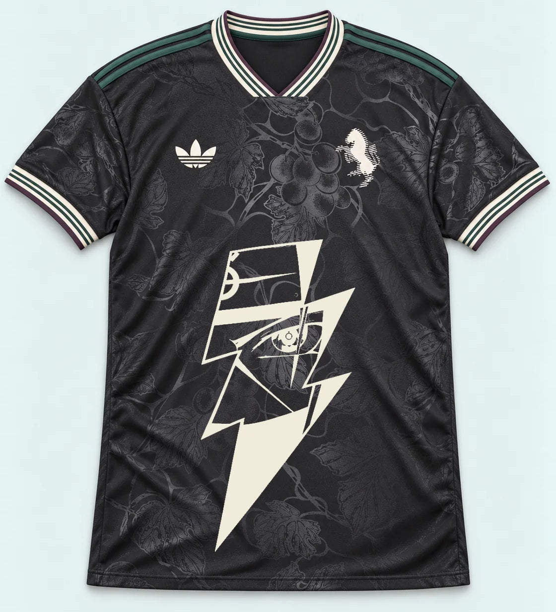 Juventus Dark Kakashi Lightning Eye Jersey — Front