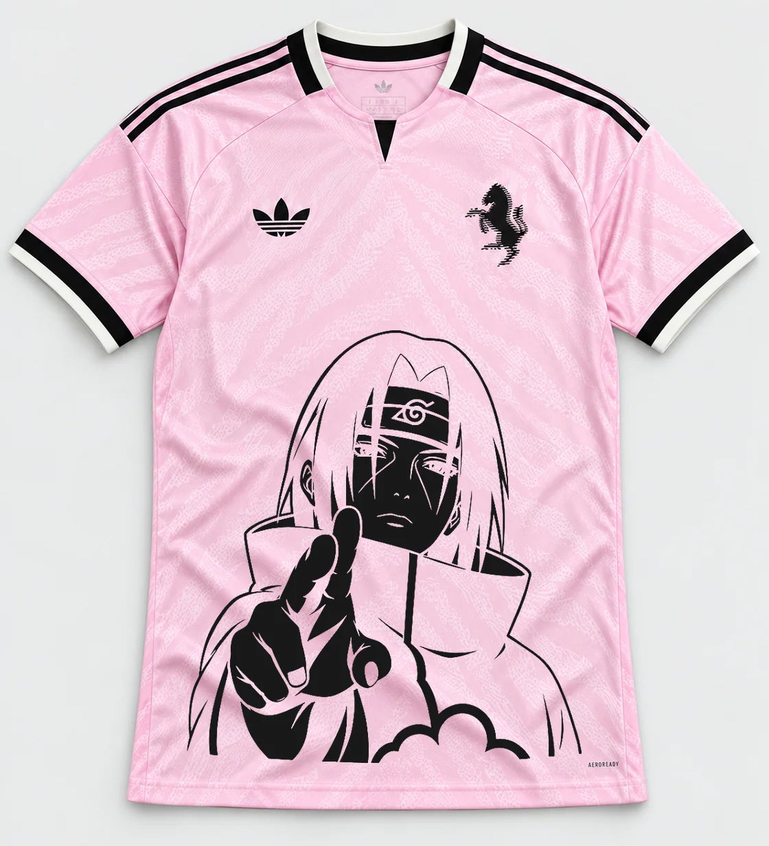 Juventus Pink Itachi Silent Promise Jersey — Front
