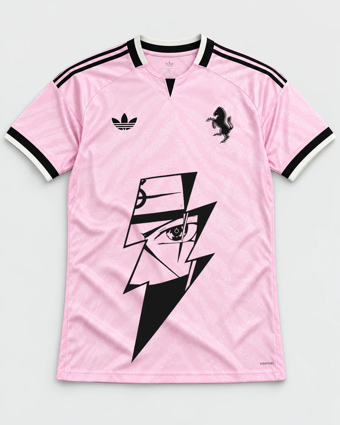 Juventus Pink Kakashi Lightning Eye Jersey — Front