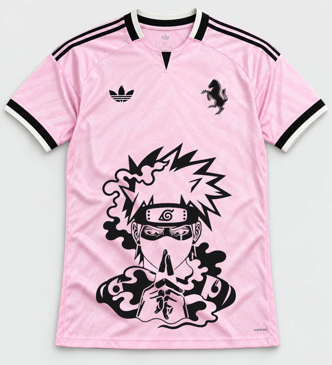 Juventus Pink Kakashi Silent Jutsu Jersey — Front
