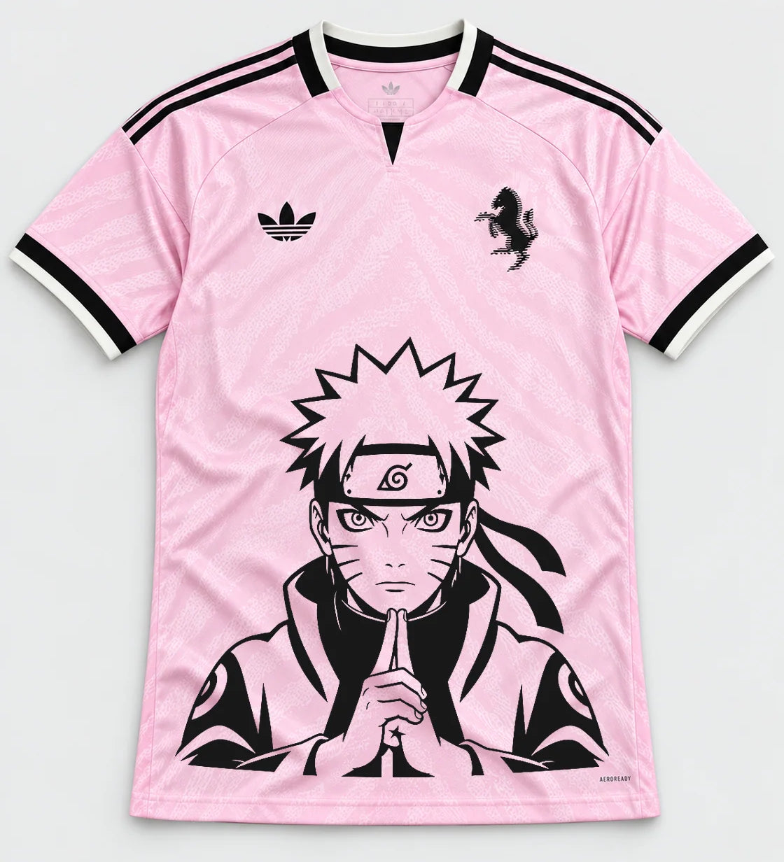 Juventus Pink Naruto Sage Resolve Jersey — Front