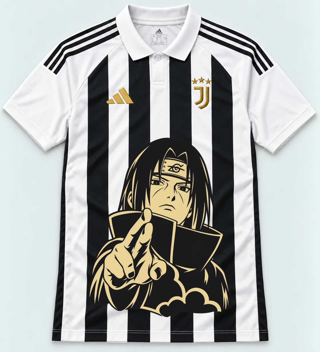 Juventus Striped Itachi Silent Promise Jersey — Front