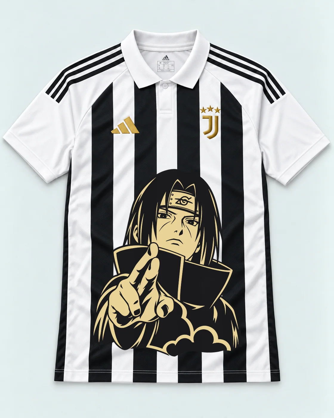 Juventus Striped Itachi Silent Promise Jersey — Front