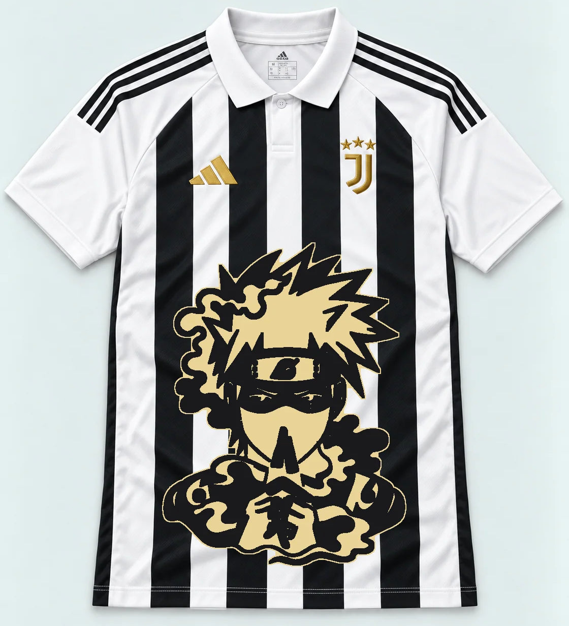 Juventus Striped Kakashi Silent Jutsu Jersey — Front