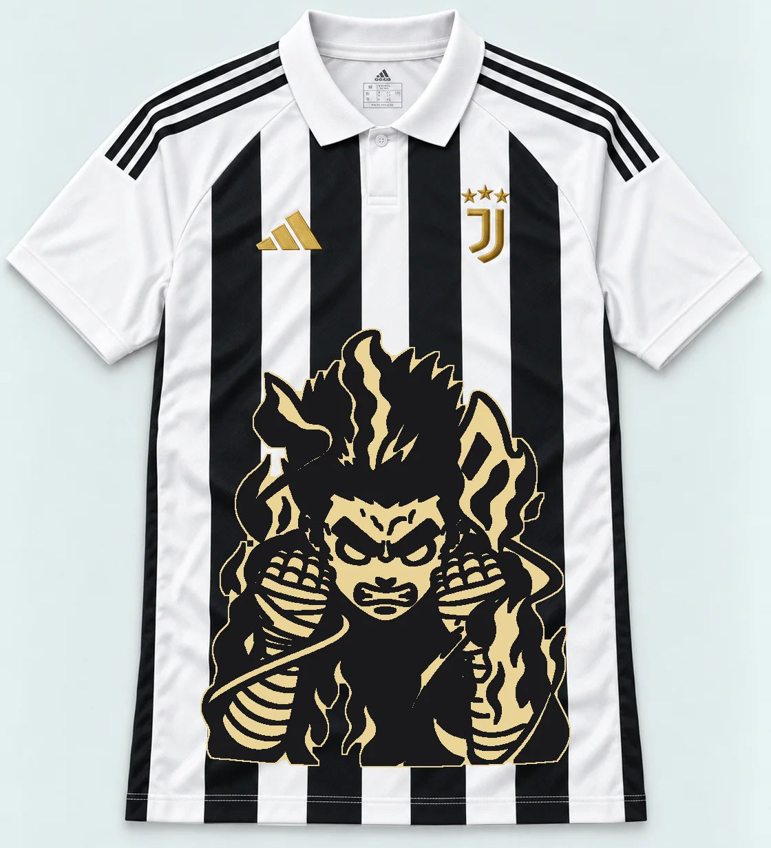 Juventus Striped Rock Lee Inner Flame Jersey — Front