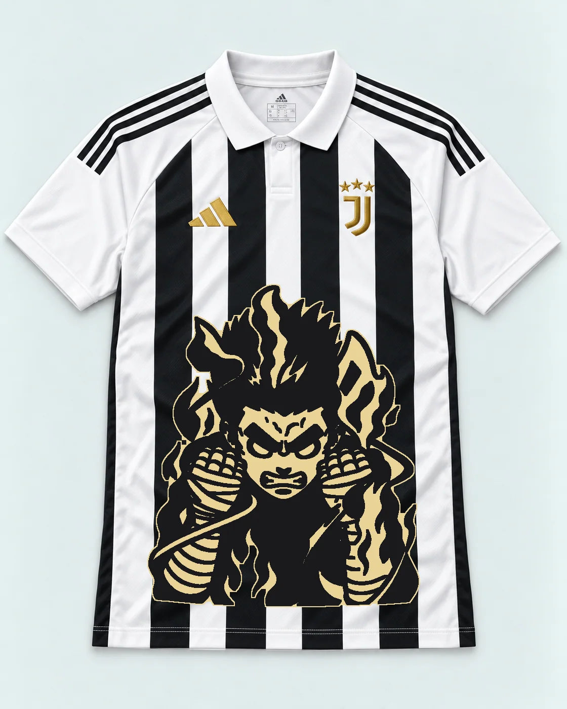 Juventus Striped Rock Lee Inner Flame Jersey — Front