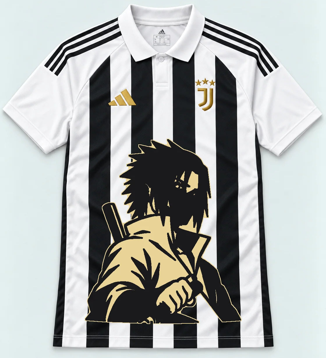 Juventus Striped Sasuke Last Uchiha Jersey — Front
