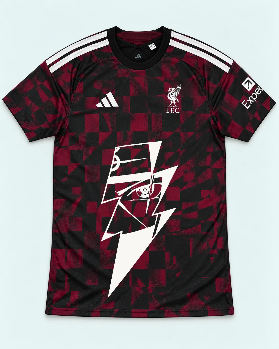 Liverpool Dark Kakashi Lightning Eye Jersey — Front