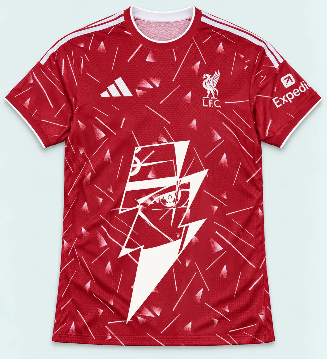 Liverpool Red Kakashi Lightning Eye Jersey — Front