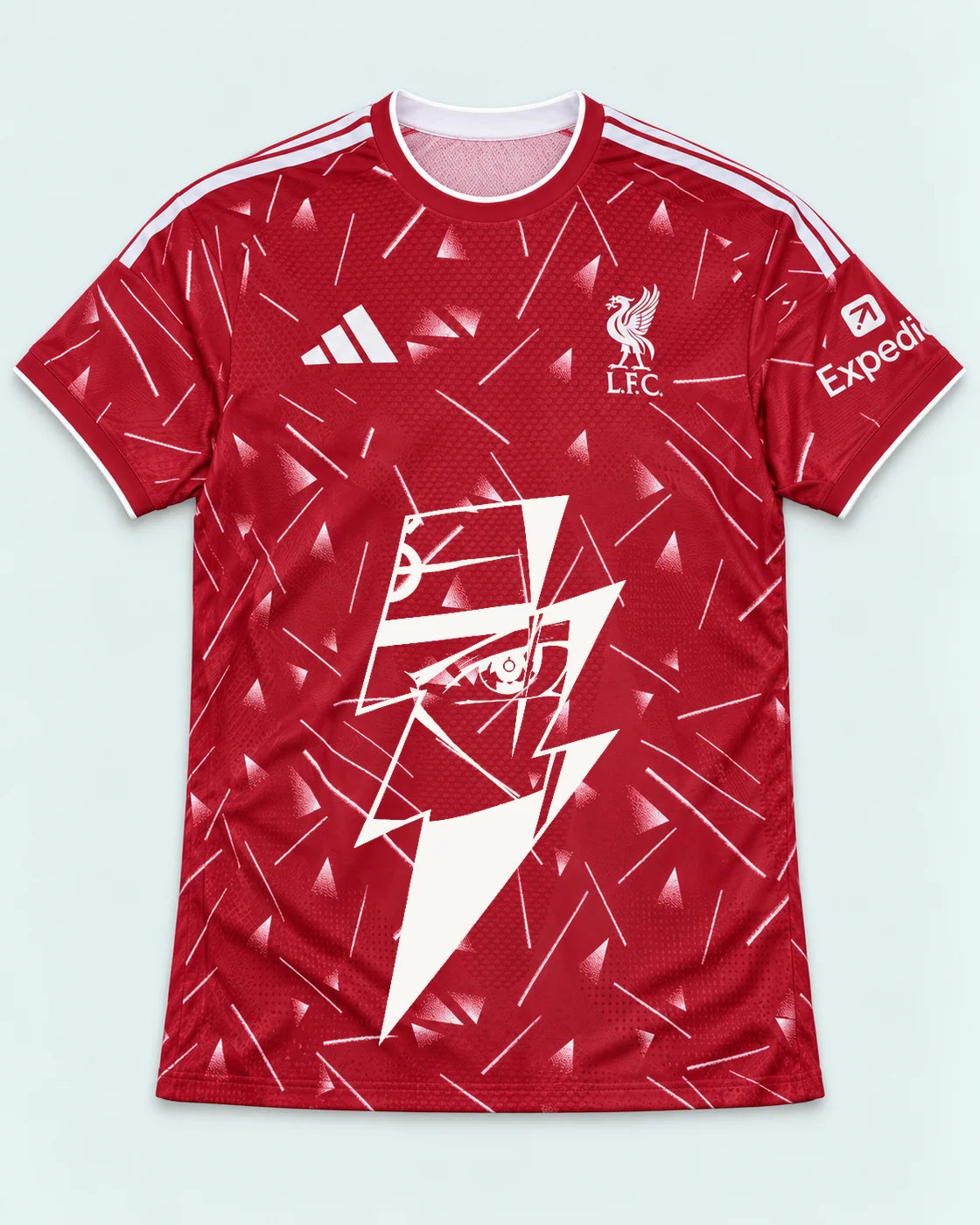 Liverpool Red Kakashi Lightning Eye Jersey — Front