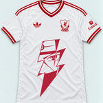 Liverpool White Kakashi Lightning Eye Jersey — Front