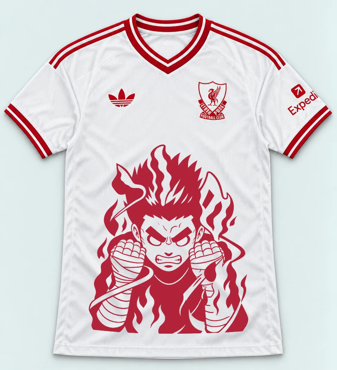 Liverpool White Rock Lee Inner Flame Jersey — Front