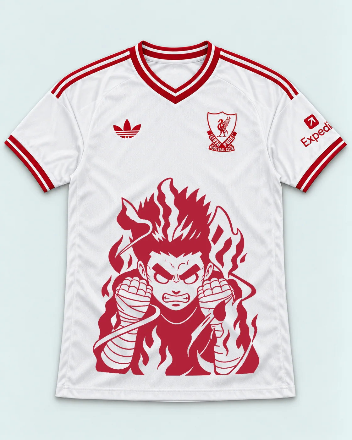 Liverpool White Rock Lee Inner Flame Jersey — Front