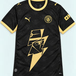 Manchester City Black Kakashi Lightning Eye Jersey — Front