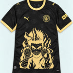Manchester City Black Rock Lee Inner Flame Jersey — Front