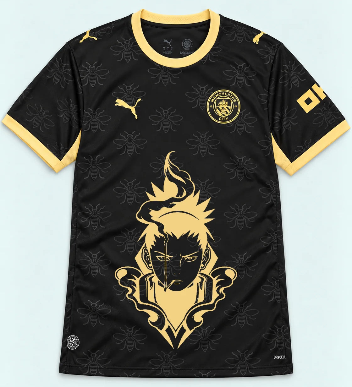 Manchester City Black Shikamaru Shadow Mind Jersey — Front