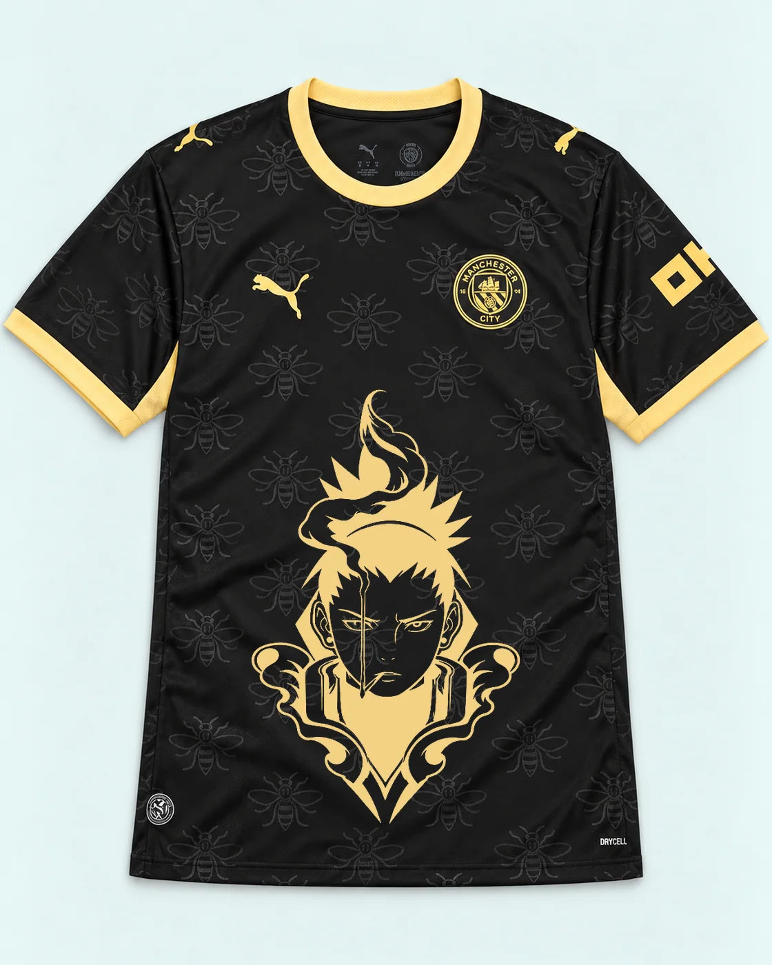 Manchester City Black Shikamaru Shadow Mind Jersey — Front