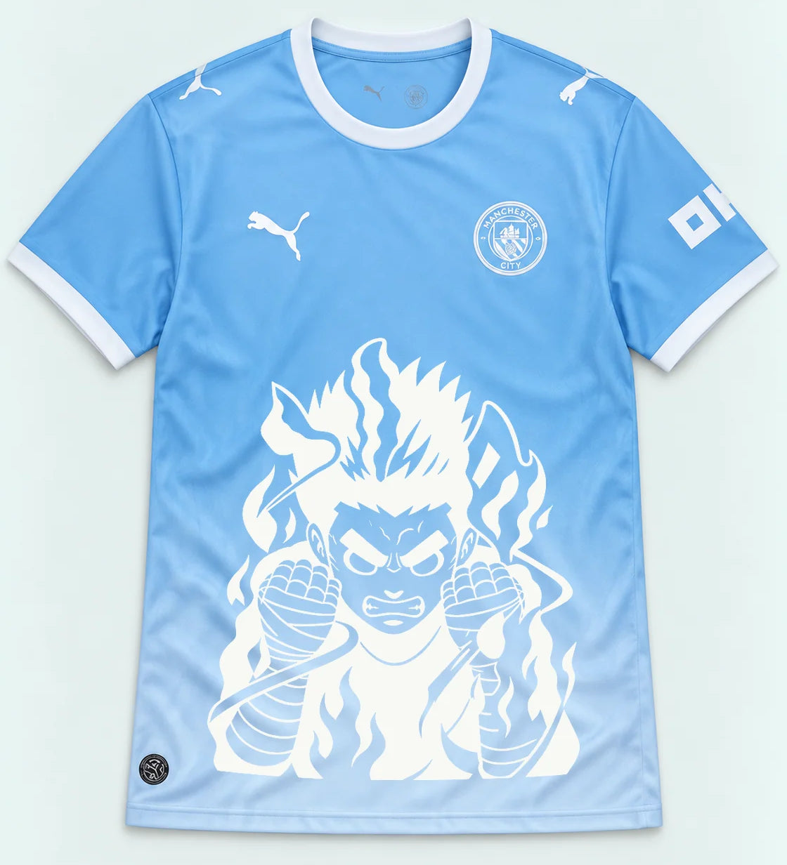 Manchester City Sky Rock Lee Inner Flame Jersey — Front