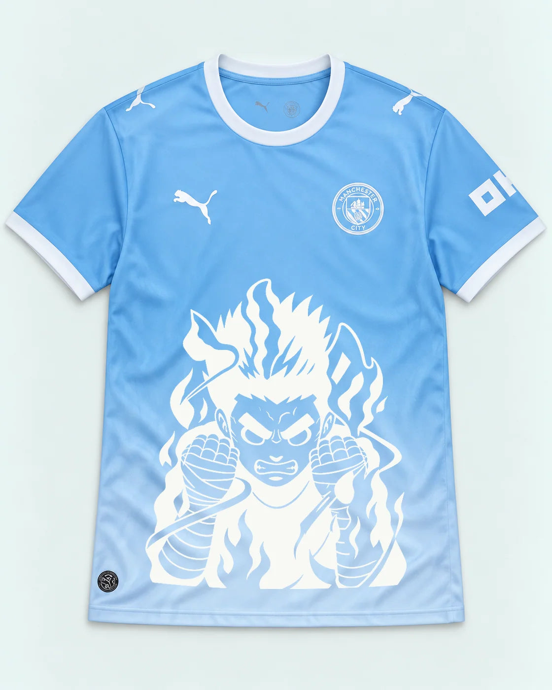 Manchester City Sky Rock Lee Inner Flame Jersey — Front