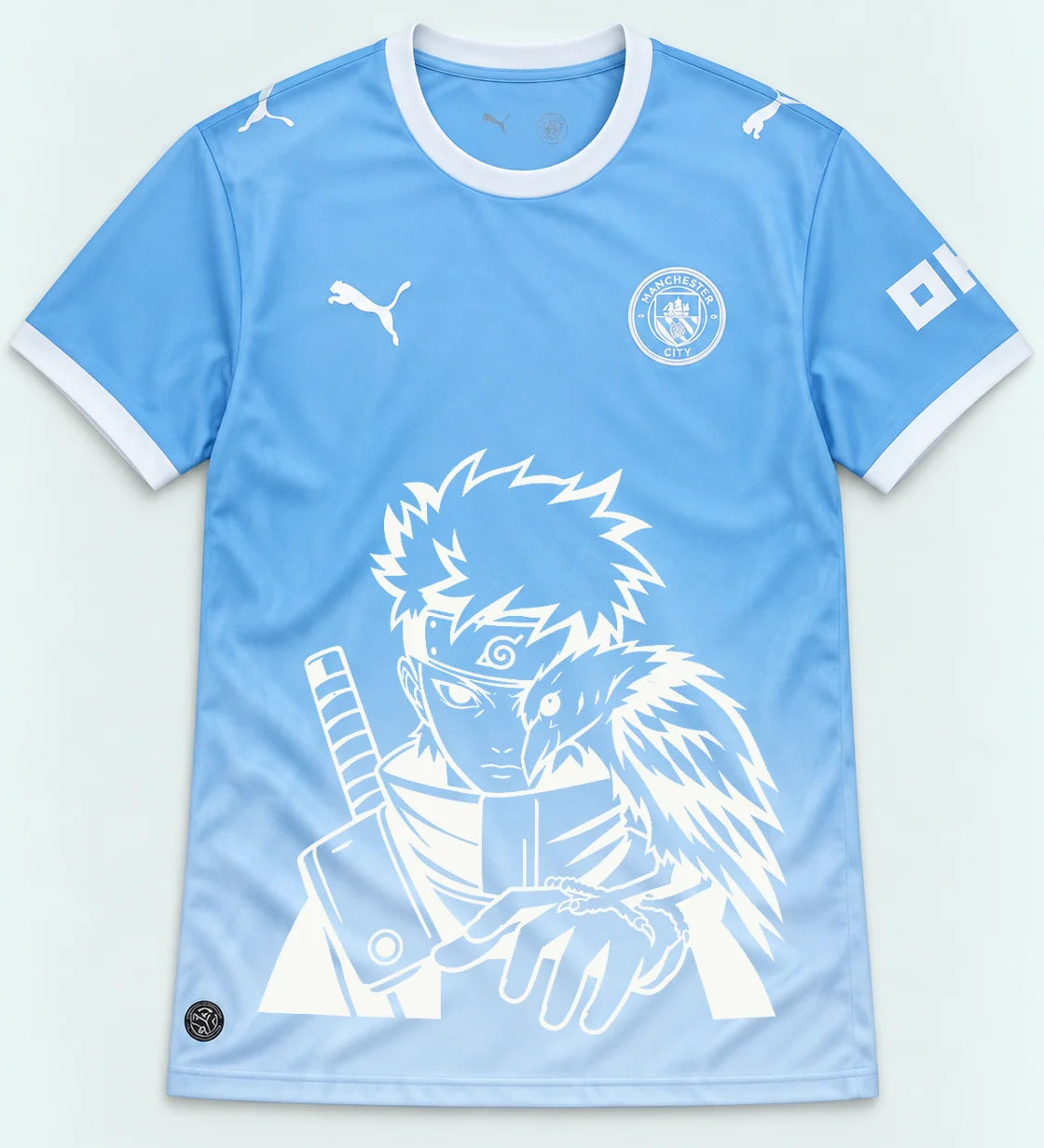Manchester City Sky Shisui Raven Oath Jersey — Front