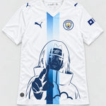 Manchester City White Itachi Silent Promise Jersey — Front