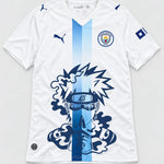 Manchester City White Kakashi Silent Jutsu Jersey — Front