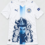 Manchester City White Rock Lee Inner Flame Jersey — Front