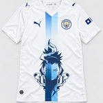 Manchester City White Shikamaru Shadow Mind Jersey — Front