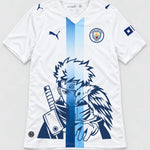 Manchester City White Shisui Raven Oath Jersey — Front