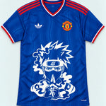 Manchester United Blue Kakashi Silent Jutsu Jersey — Front
