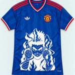 Manchester United Blue Rock Lee Inner Flame Jersey — Front