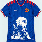 Manchester United Blue Sasuke Last Uchiha Jersey — Front
