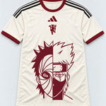 Manchester United Cream Obito Kakashi Shared Destiny Jersey — Front