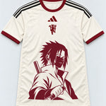Manchester United Cream Sasuke Last Uchiha Jersey — Front