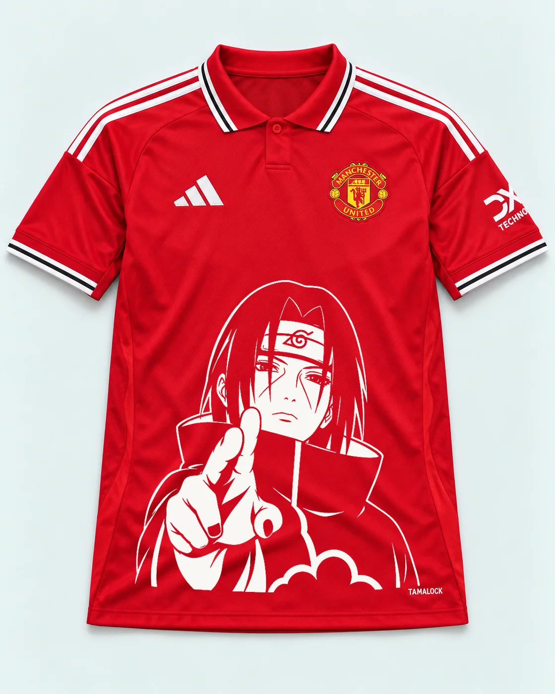 Manchester United Red Itachi Silent Promise Jersey — Front