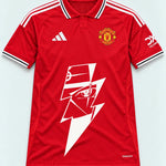 Manchester United Red Kakashi Lightning Eye Jersey — Front