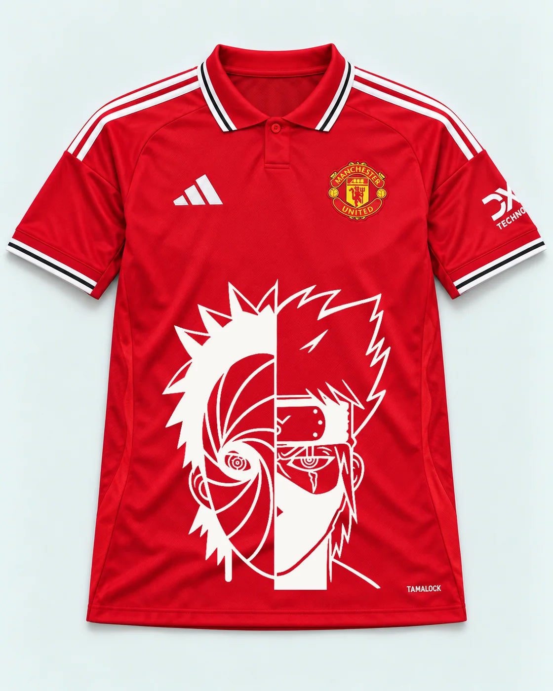 Manchester United Red Obito Kakashi Shared Destiny Jersey — Front