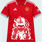 Manchester United Red Rock Lee Inner Flame Jersey — Front