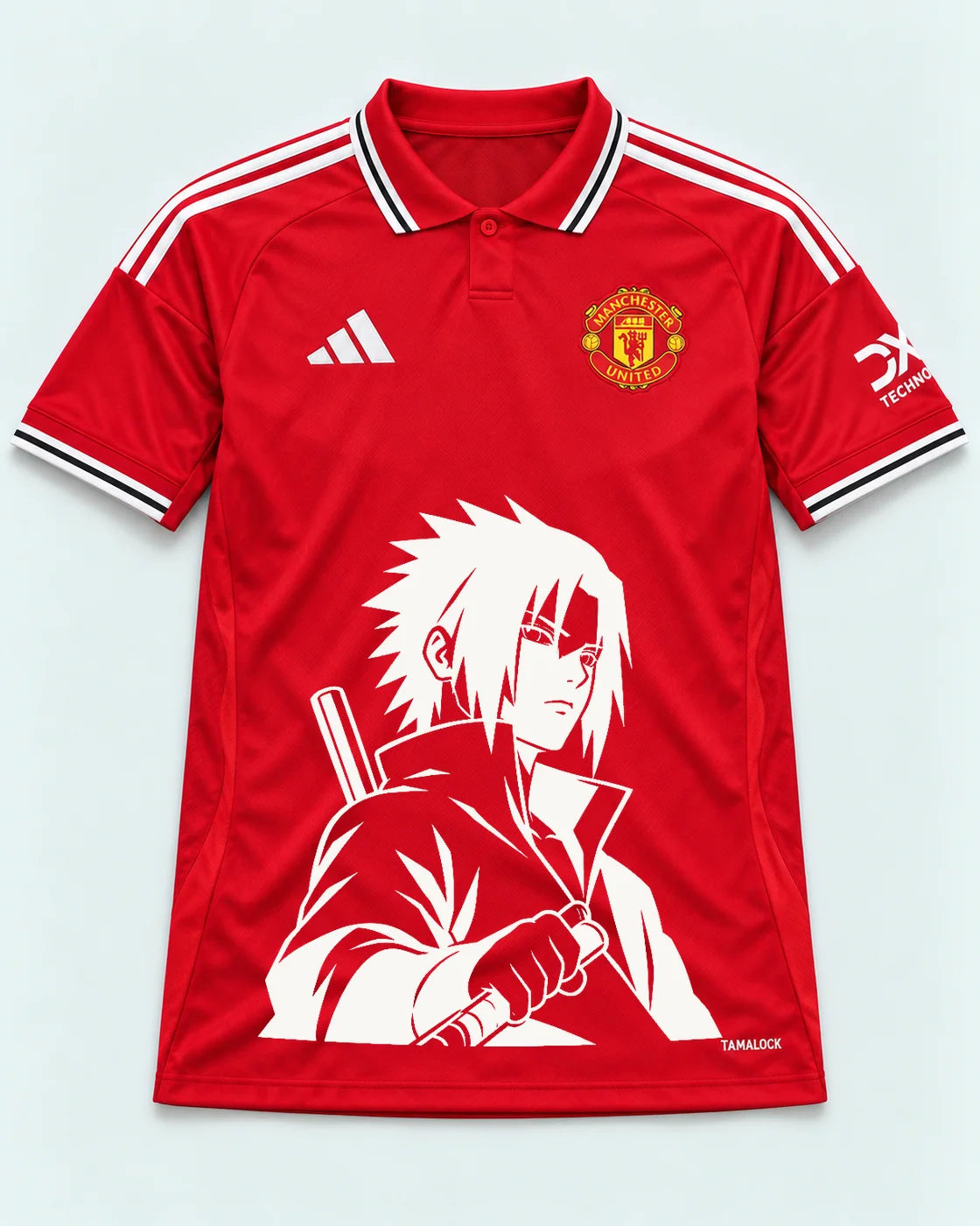Manchester United Red Sasuke Last Uchiha Jersey — Front