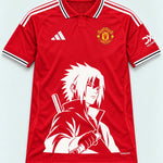 Manchester United Red Sasuke Last Uchiha Jersey — Front